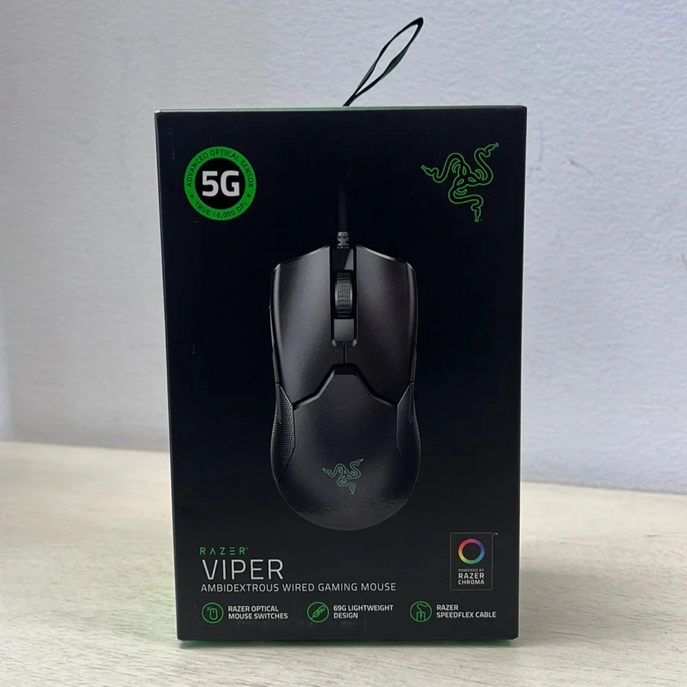 NIB / Sealed - Razer Viper Ultralight Ambidextrous Wired Gaming Mouse